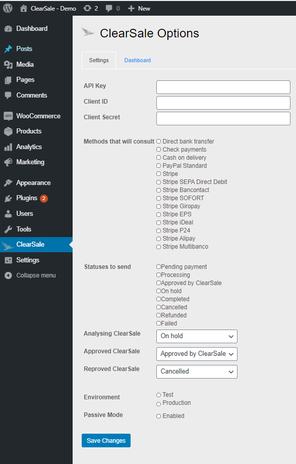 ClearSale Woocommerce 3